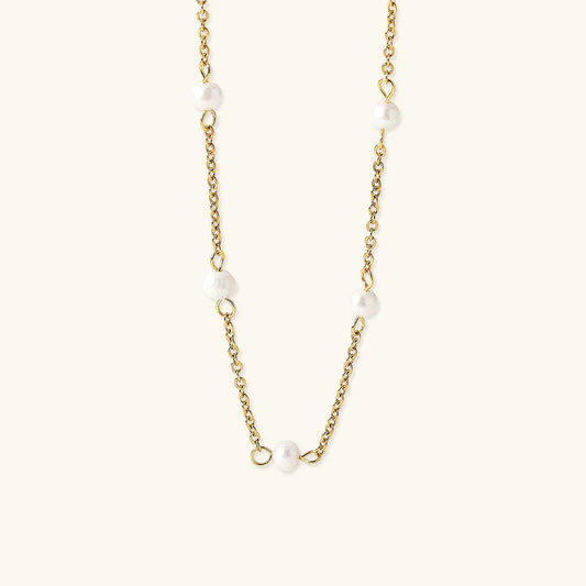 [Raffine]Nora Gold Pearl Necklace
