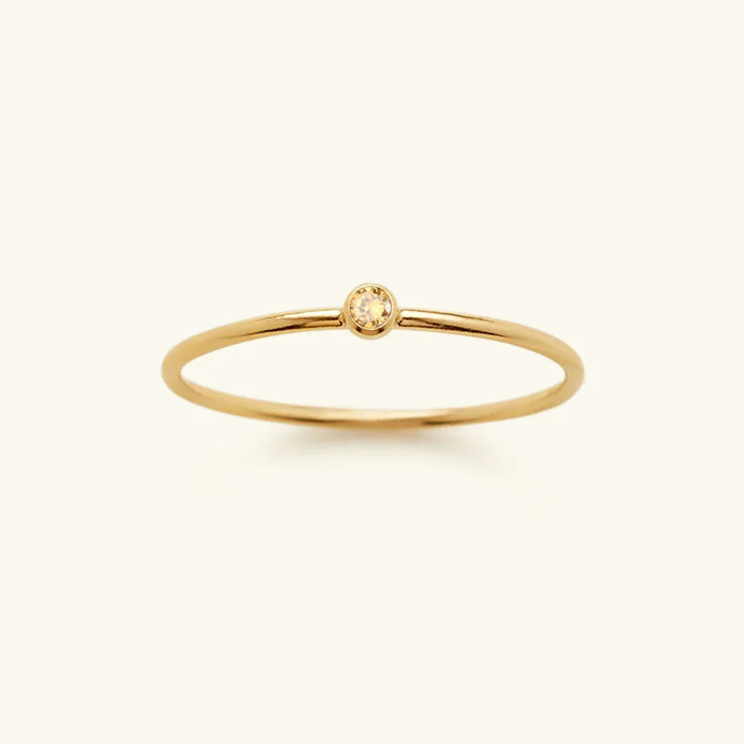 [Raffine]Amelia Birthstone Stacker Ring