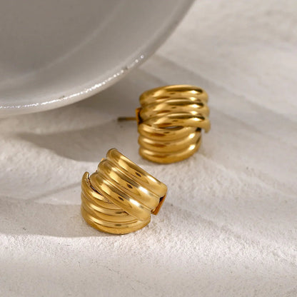 [Raffine]Avalon Gold Earrings