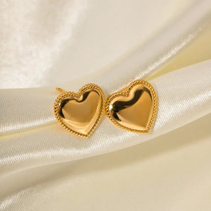 [Raffine]Ruth Heart Gold Earrings