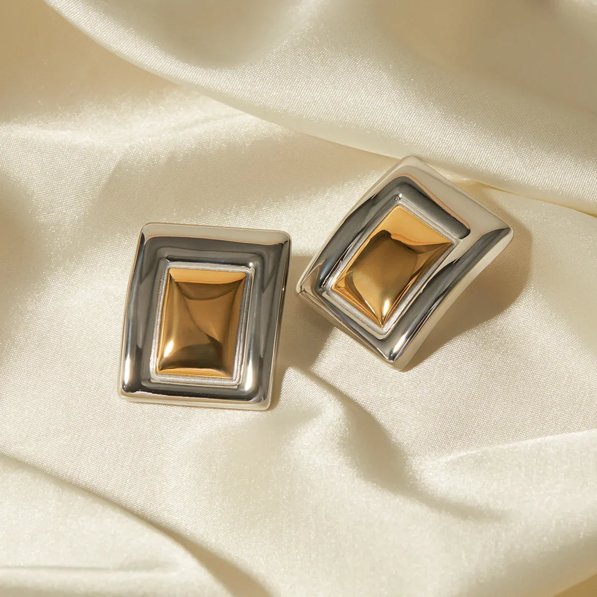 [Raffine]Jocelyn Two Tone Earrings