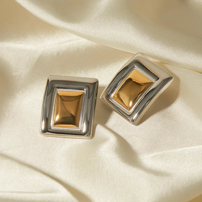[Raffine]Jocelyn Two Tone Earrings