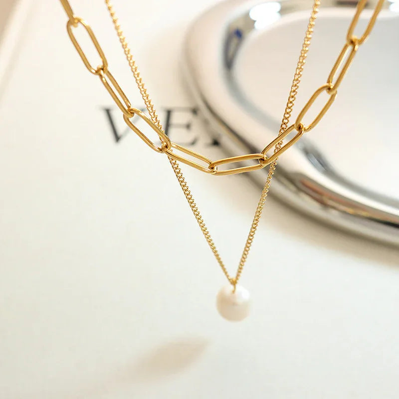 [Raffine]Tropica Freshwater Pearl Necklace