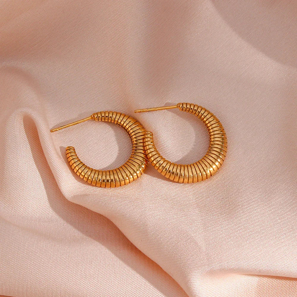 [Raffine]Bailey Hoop Earrings