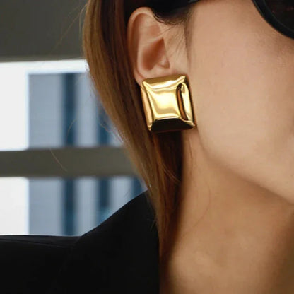 [Raffine]Fischer Chunky Pillow Earrings