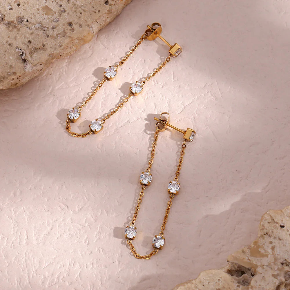[Raffine]Iris Diamond Earrings
