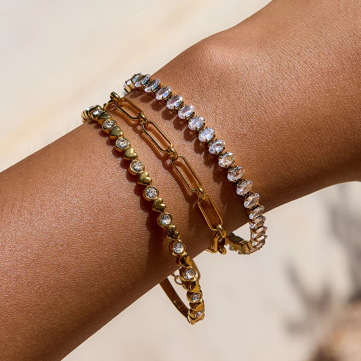 [Raffine]Avaria Oval Cut Tennis Bracelet