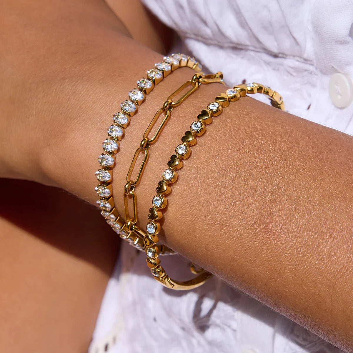 [Raffine]Avaria Oval Cut Tennis Bracelet