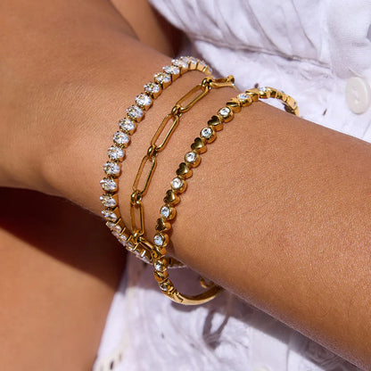 [Raffine]Avaria Oval Cut Tennis Bracelet