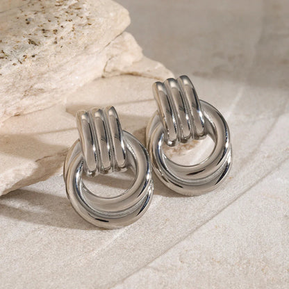 [Raffine]Luna Layered Hoop Earrings