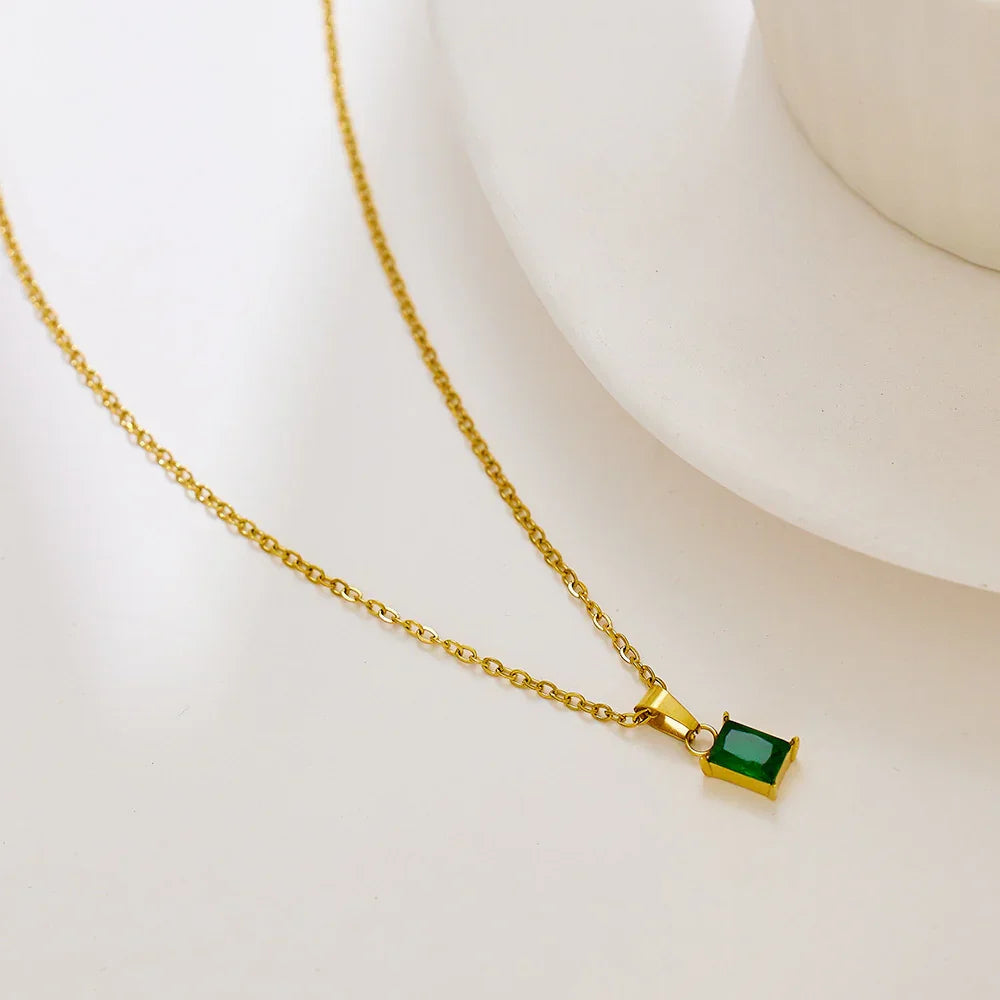 [Raffine]Emi Green Necklace