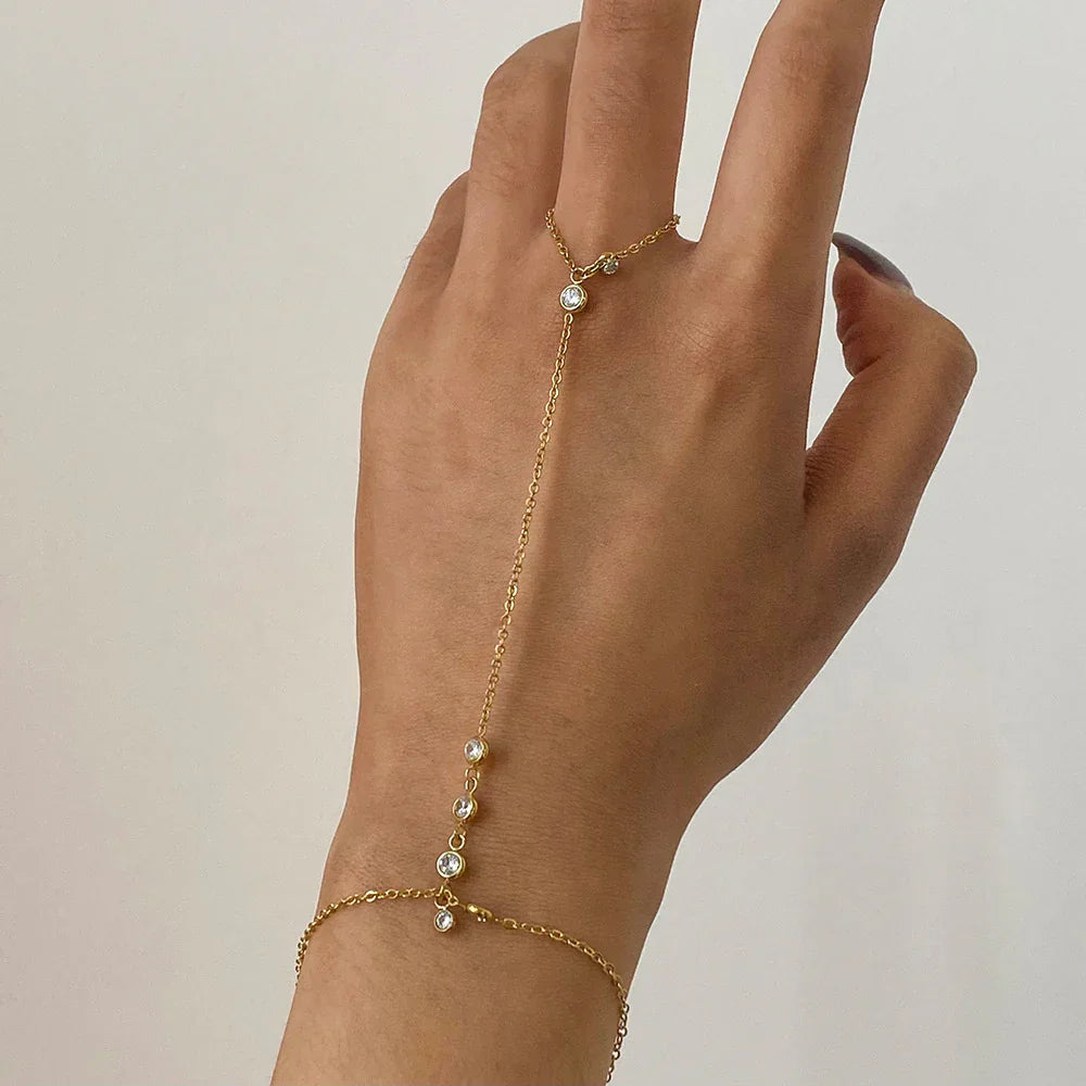 [Raffine]Elina Diamond Hand Chain