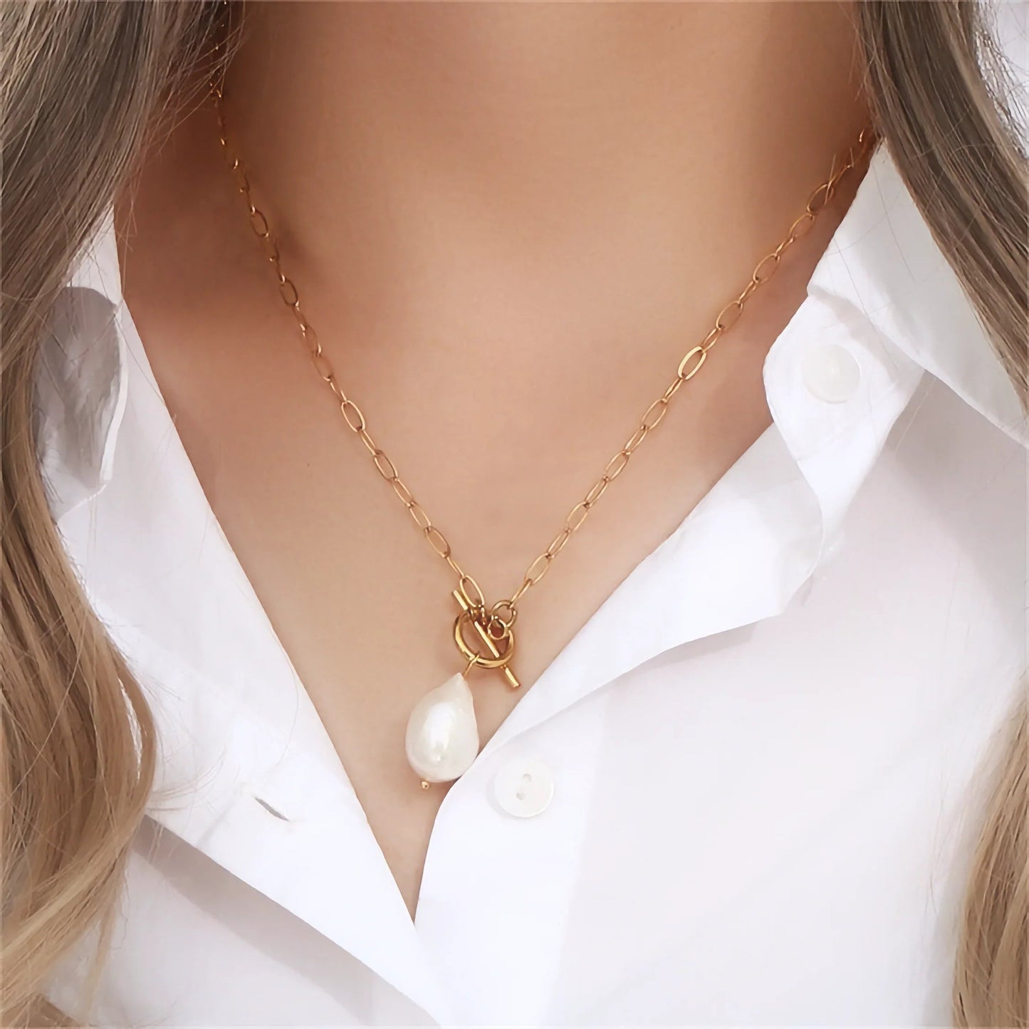 [Raffine]Aphrodite Freshwater Pearl Necklace