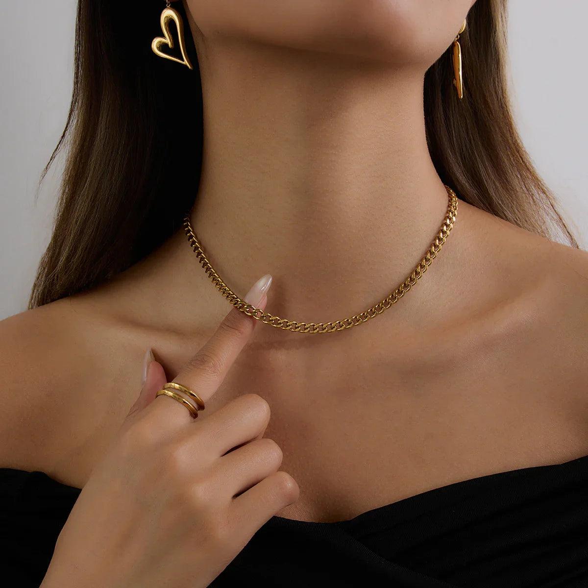 [Raffine]Ysolde Gold Chain Necklace