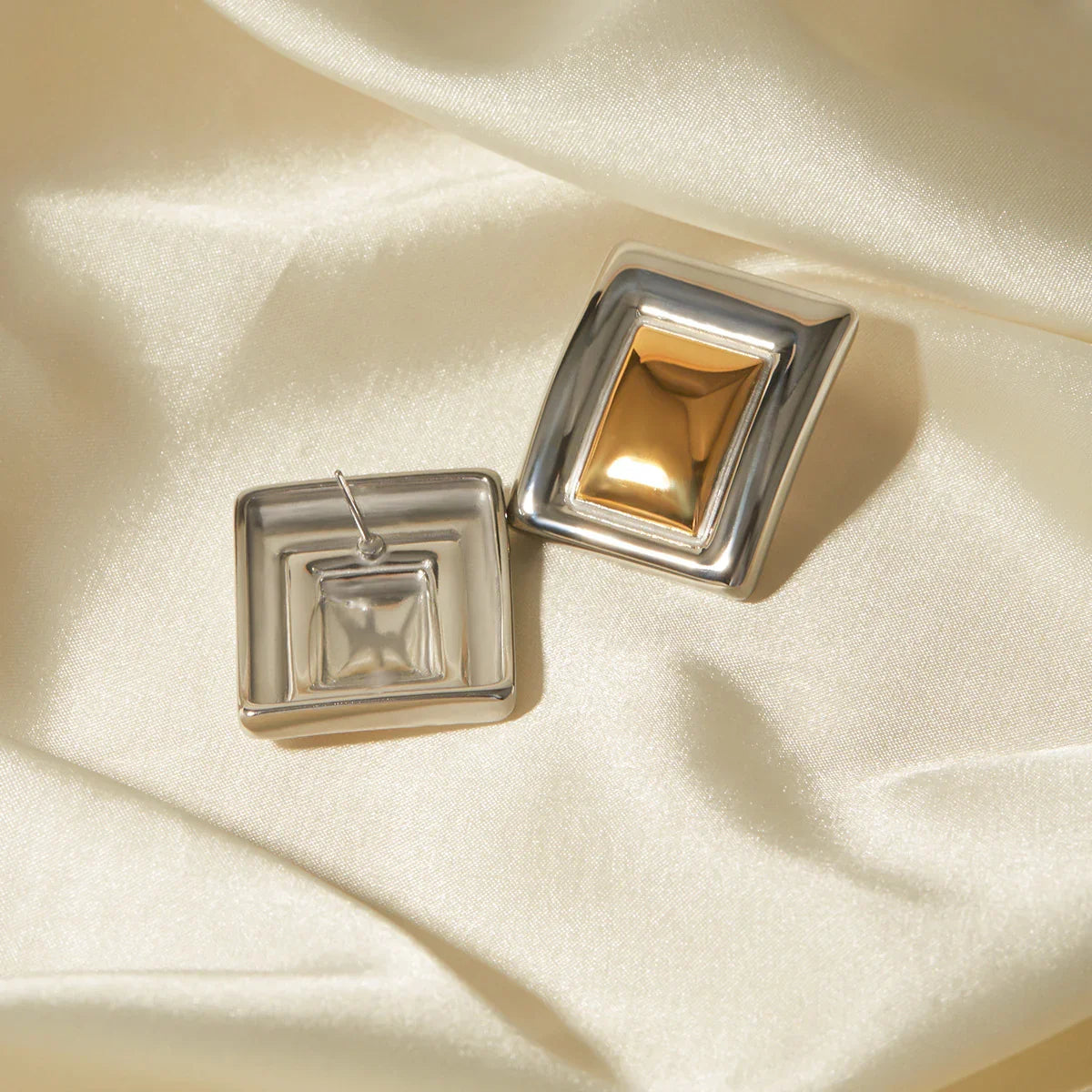 [Raffine]Jocelyn Two Tone Earrings