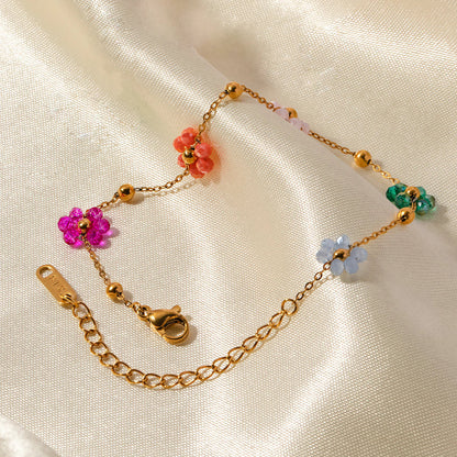 [Raffine]Azalea Floral Gold Bracelet