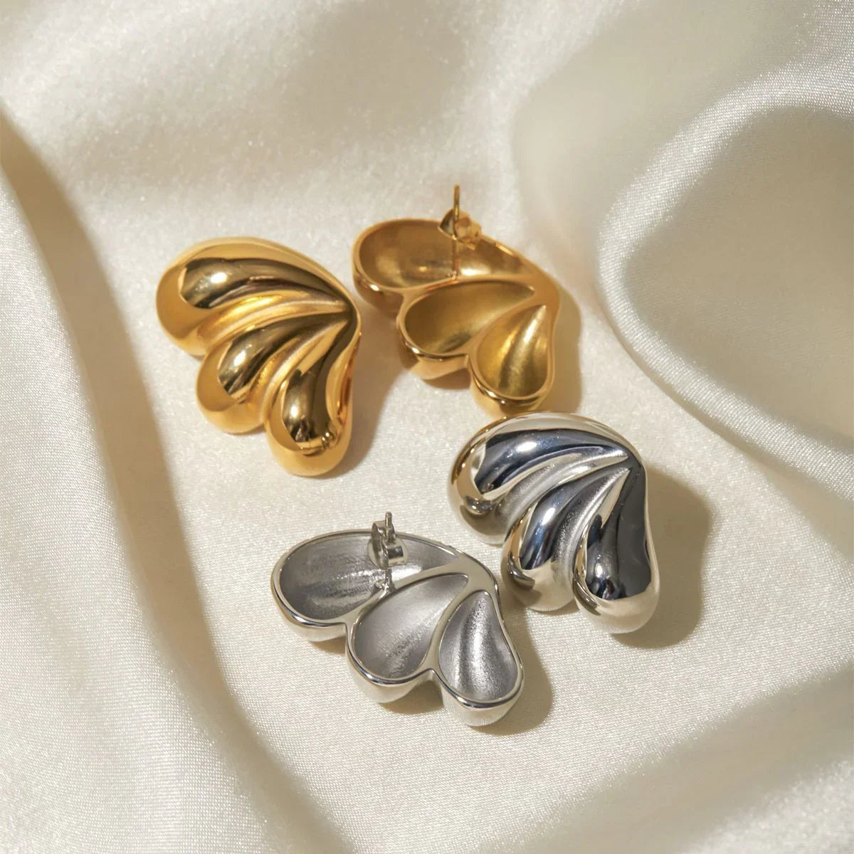 [Raffine]Liesel Gold Butterfly Earrings