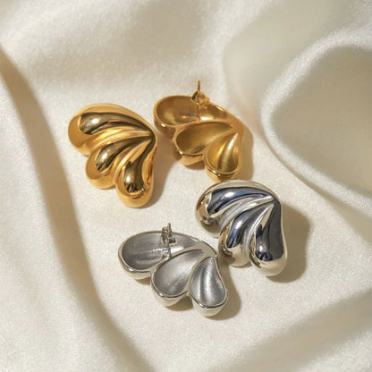 [Raffine]Liesel Gold Butterfly Earrings