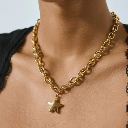 [Raffine]Stellaria Gold Star Pendant