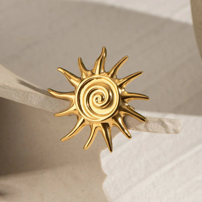 [Raffine]Solstice Golden Sun Ring