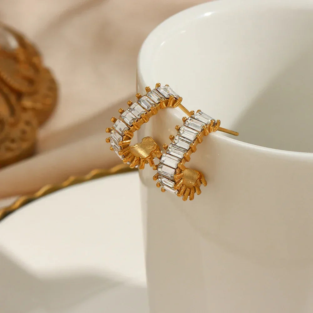 [Raffine]Agnes Diamond Earrings