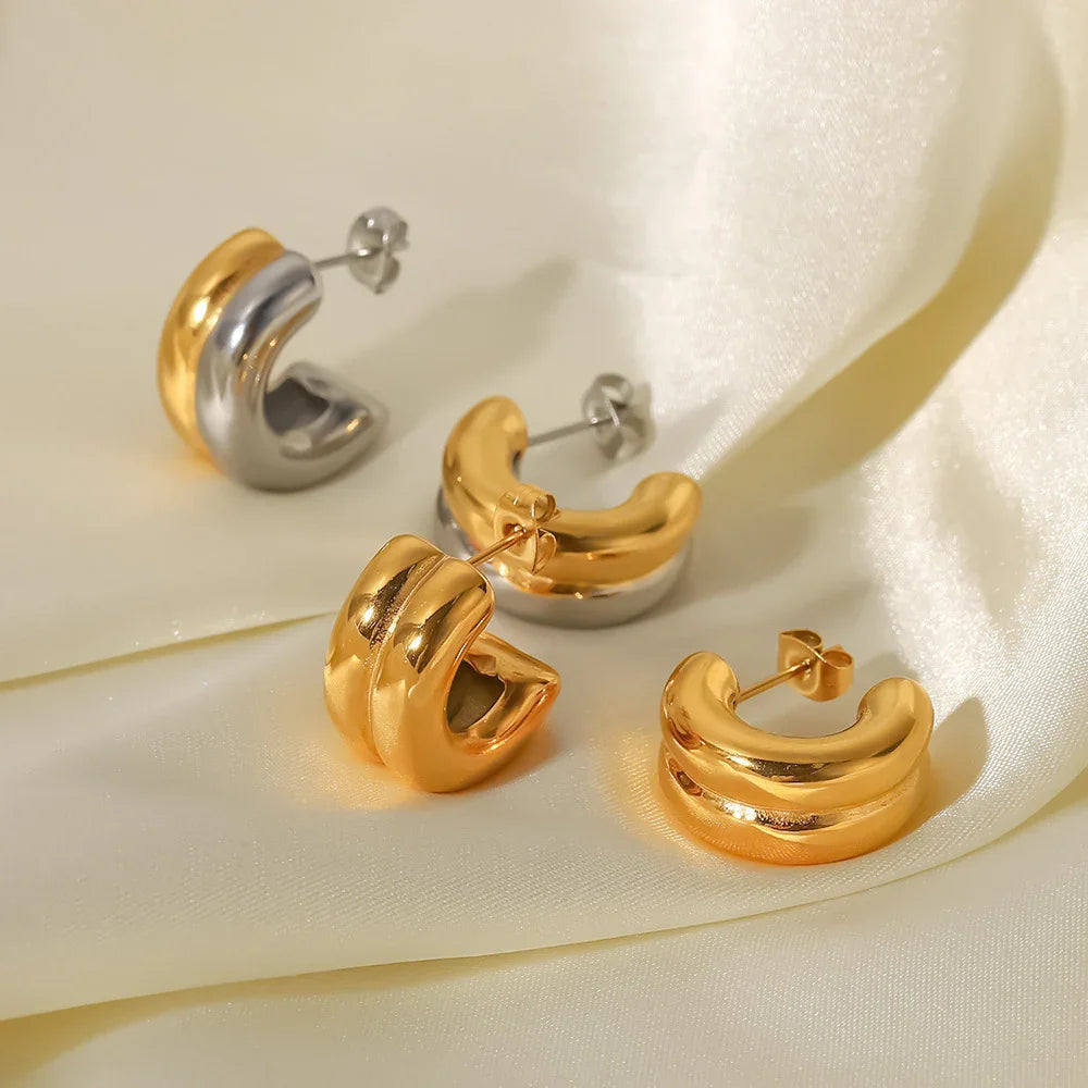 [Raffine]Henrietta Gold Earrings