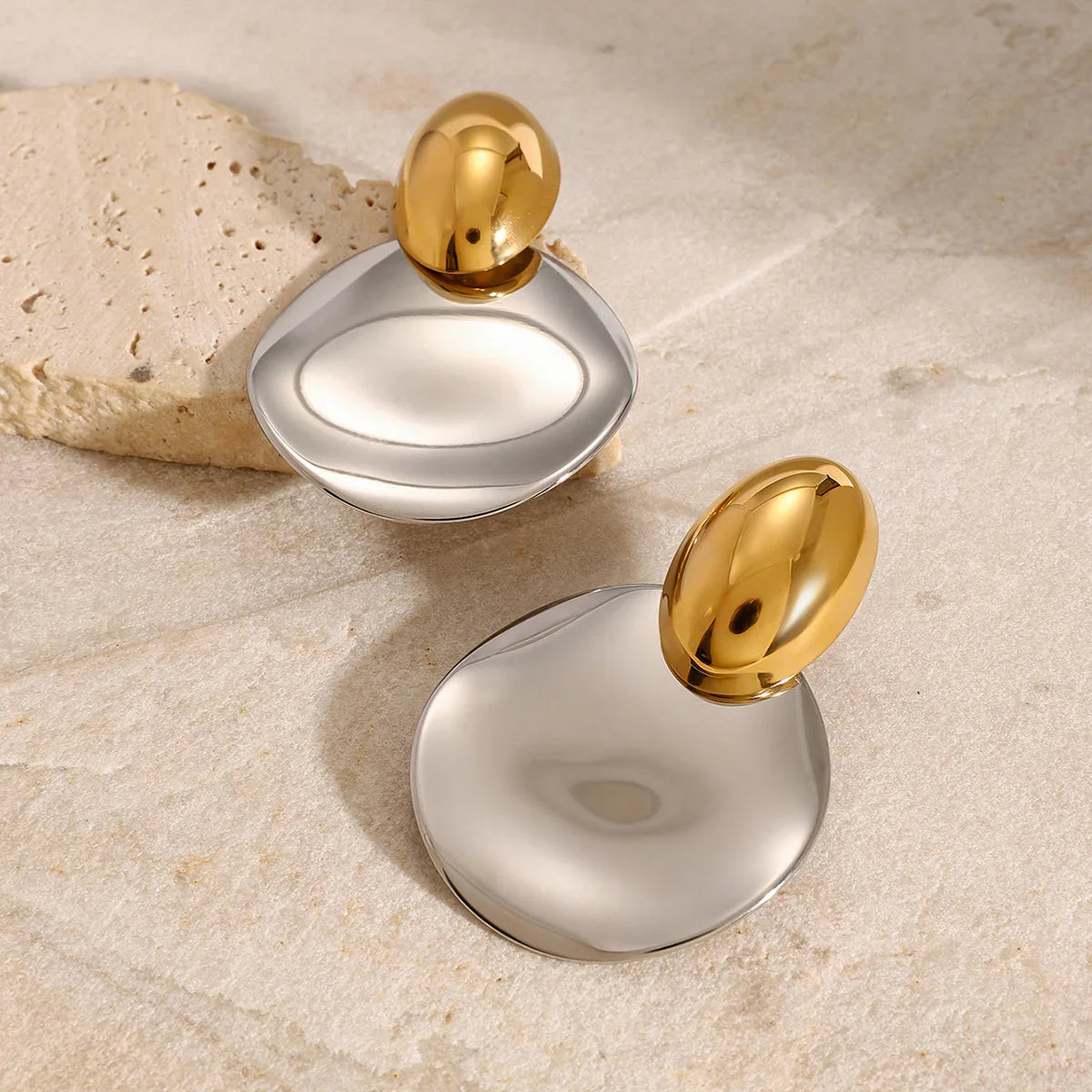 [Raffine]Destiny Chunky Gold Drop Earrings