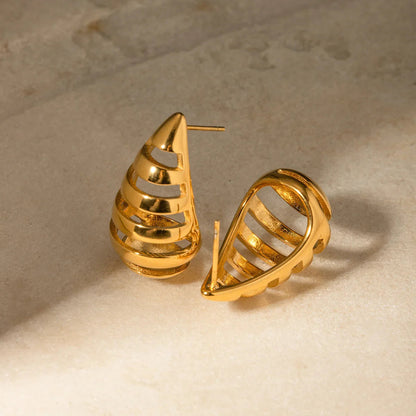 [Raffine]Katrin Drop Gold Earrings