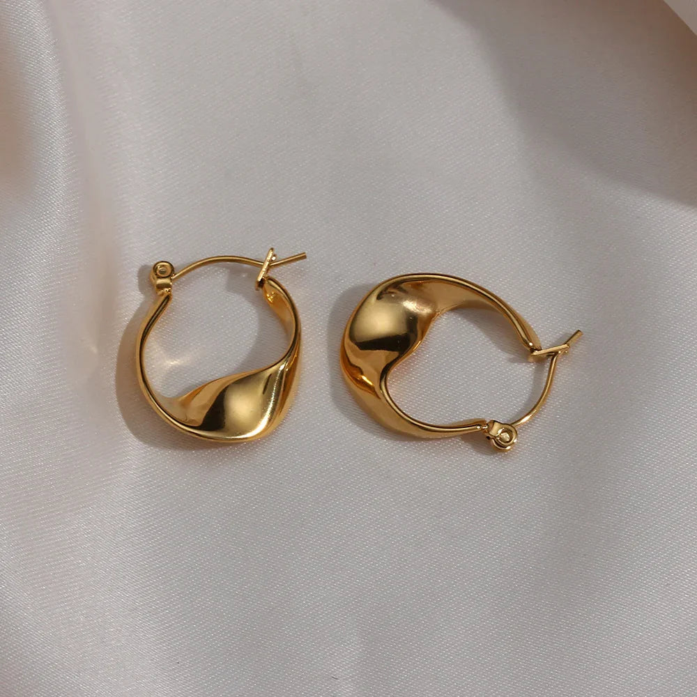 [Raffine]Esti Irregular Hoop Earrings