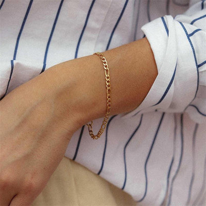 [Raffine]Saturn Gold Chain Bracelet