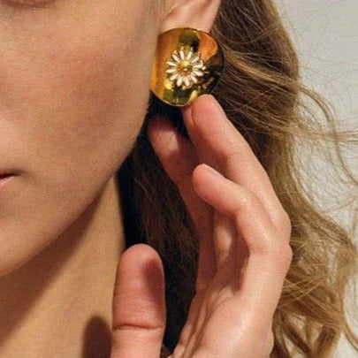 [Raffine]Georgiana Gold Earrings