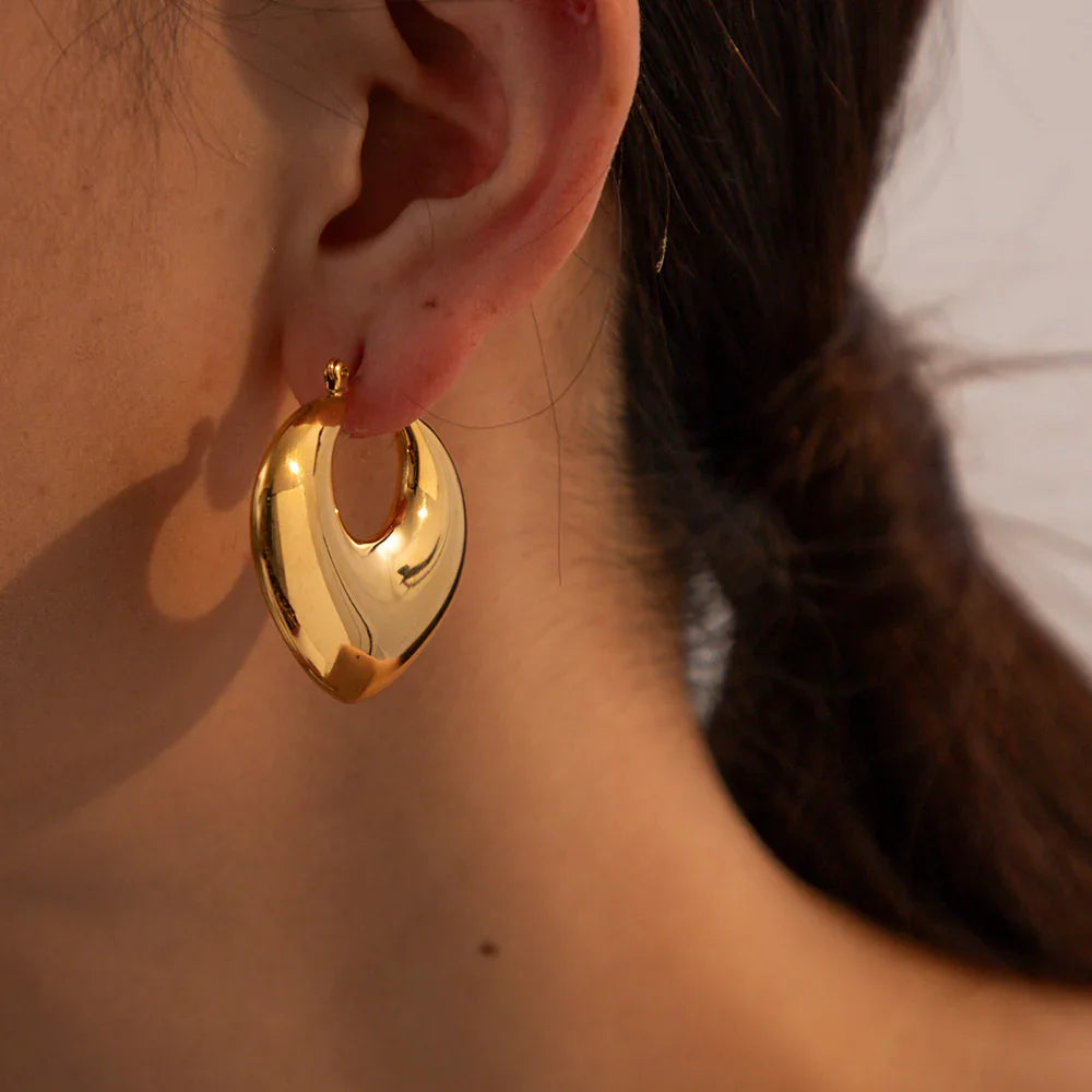 [Raffine]Fawn Gold Hoops