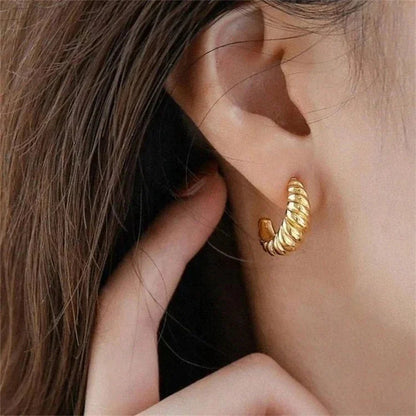 [Raffine]Croissant Arc Earrings