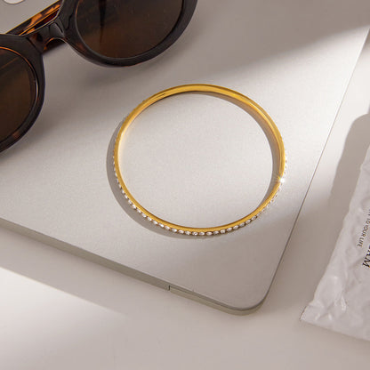 [Raffine]Kalista Diamond Gold Bangle