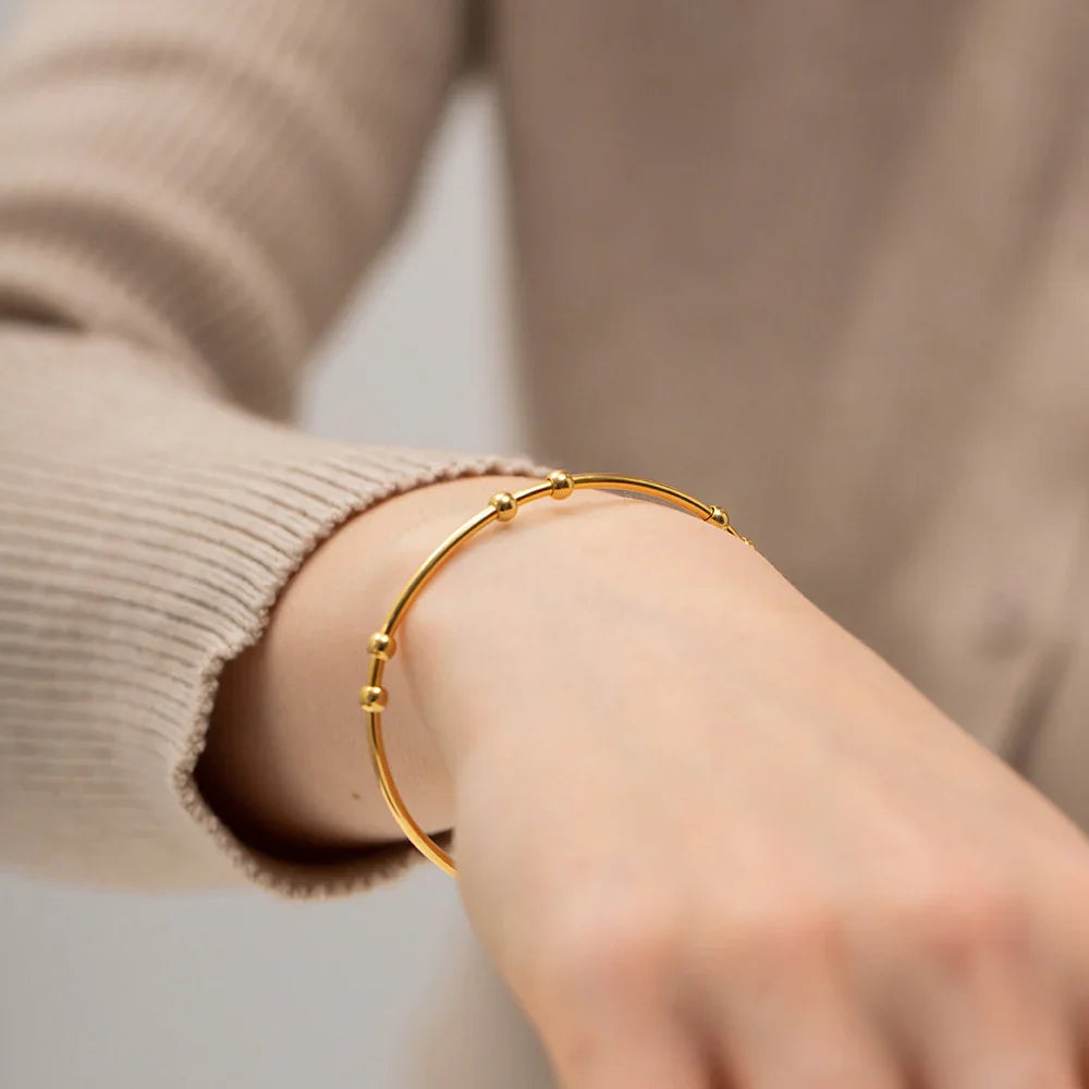 [Raffine]Alora Gold Bangle