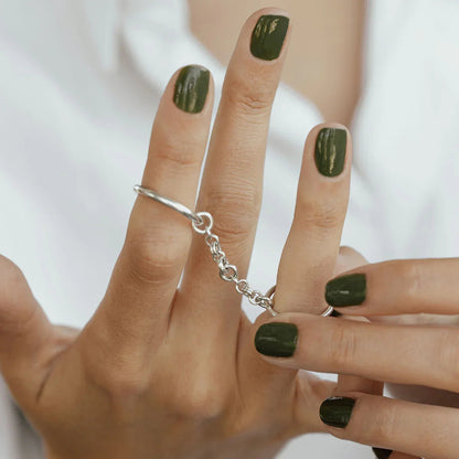 [Raffine]Bridget Chain Stacked Ring
