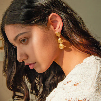 [Raffine]Marielle Gold Earrings