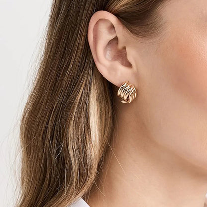 [Raffine]Avalon Gold Earrings