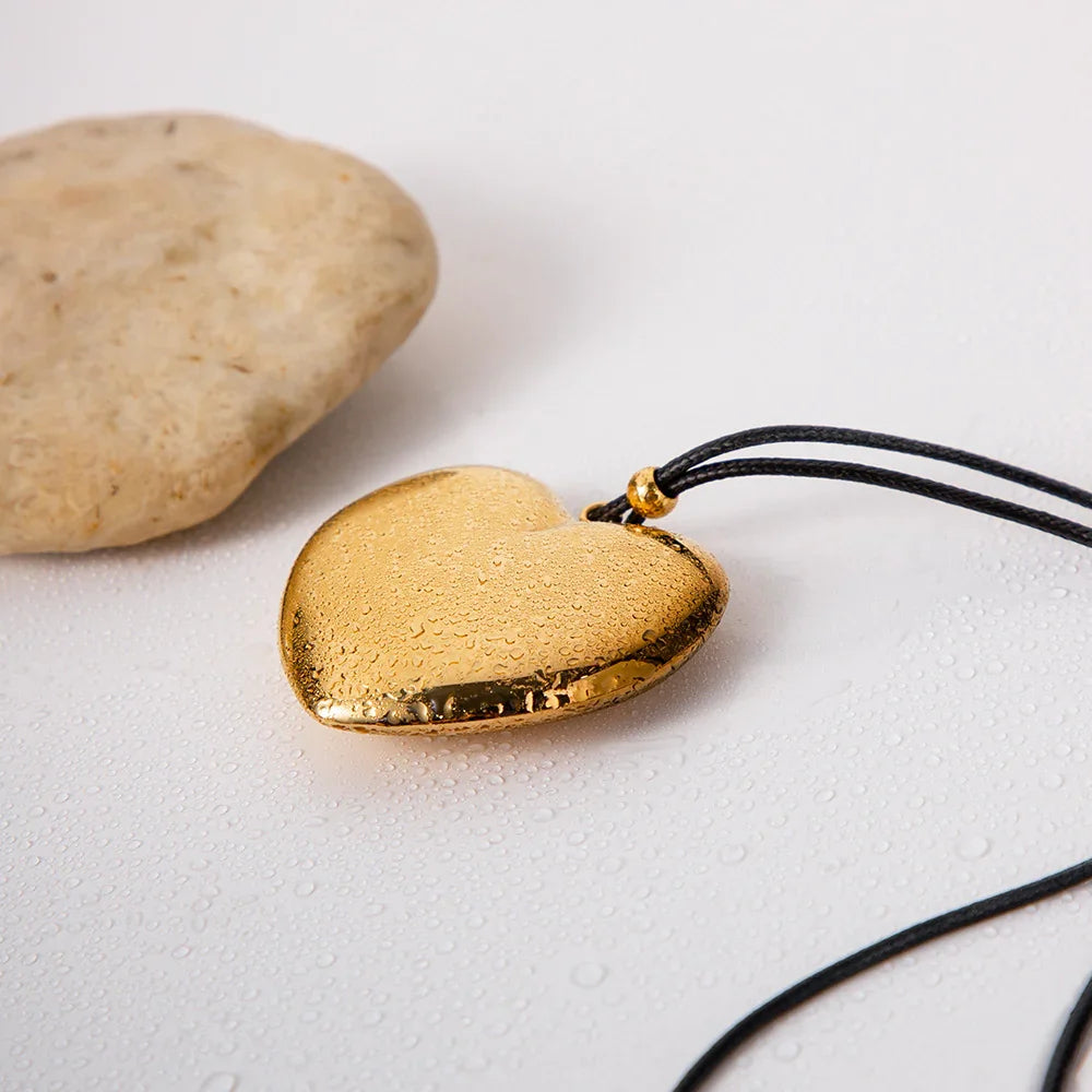 [Raffine]Ophelia Gold Heart Necklace
