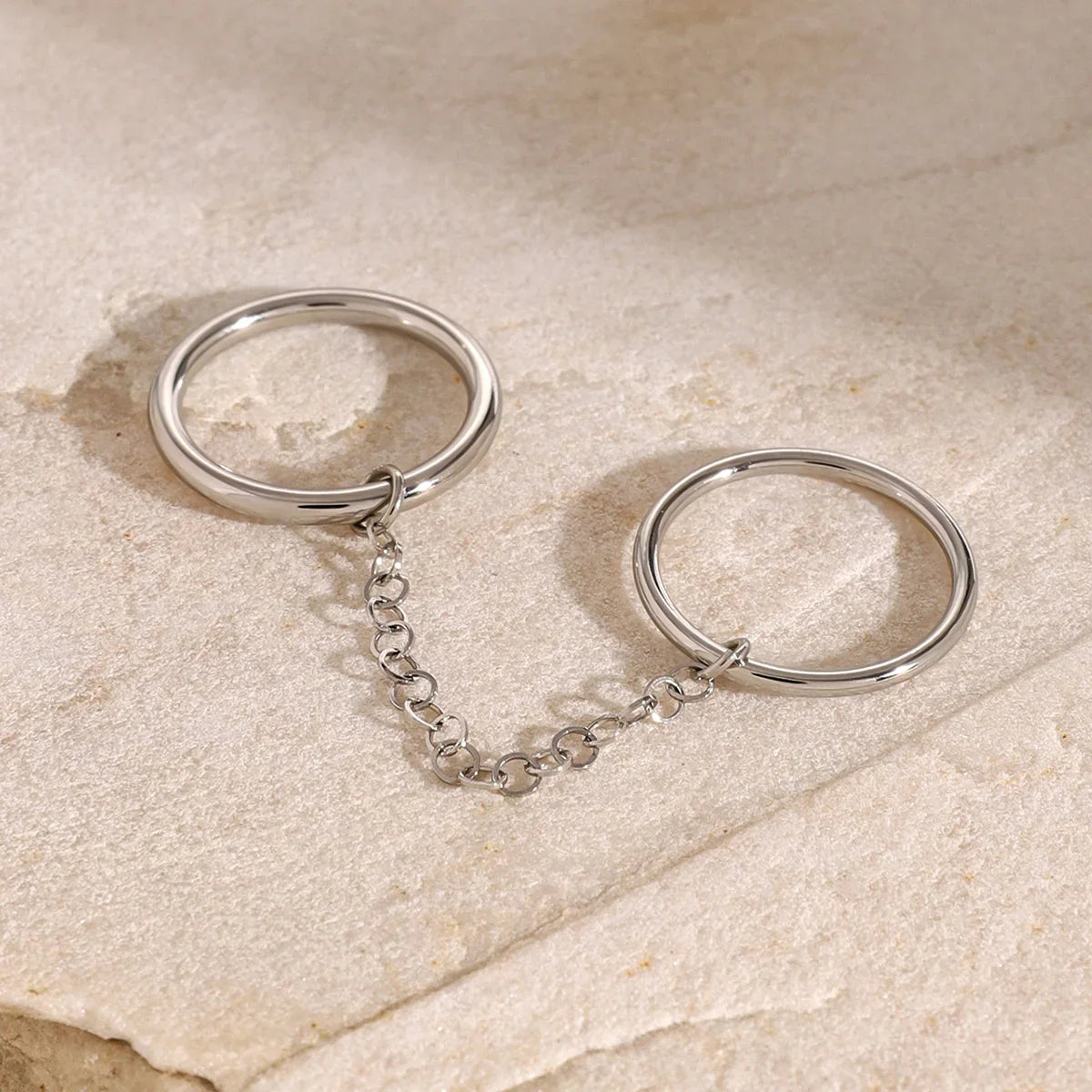 [Raffine]Bridget Chain Stacked Ring