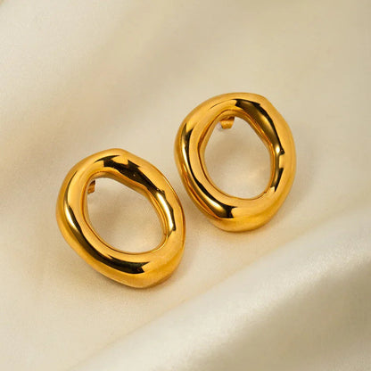 [Raffine]Raquel Open Oval Earrings
