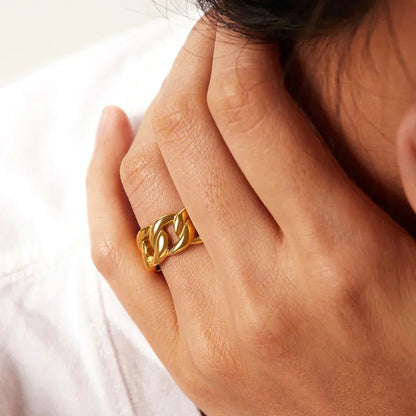 [Raffine]Splendor Gold Ring