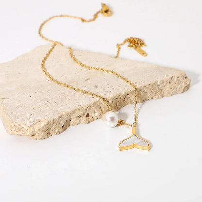 [Raffine]Mermaid Freshwater Pearl Necklace