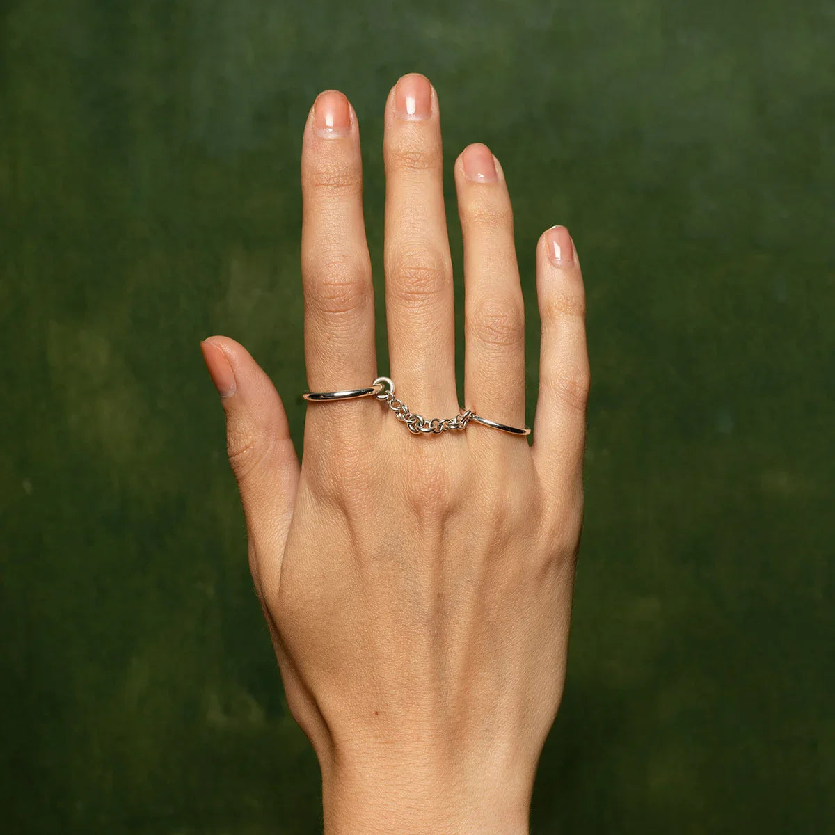 [Raffine]Bridget Chain Stacked Ring