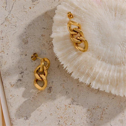 [Raffine]Giselle Gold Chain Earring