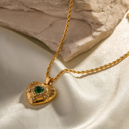 [Raffine]Caelus Gold Heart Necklace