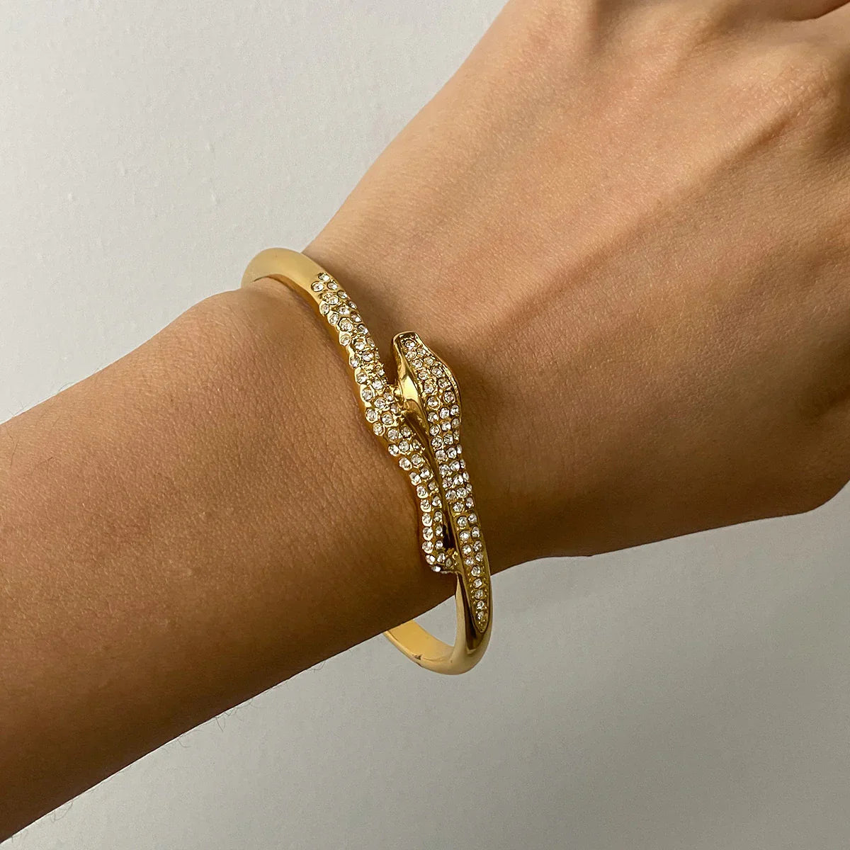 [Raffine]Rosalee Serpentine Diamond Bangle