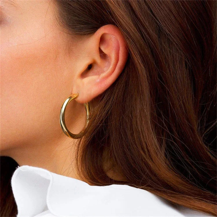 [Raffine]Broad Round Hoops