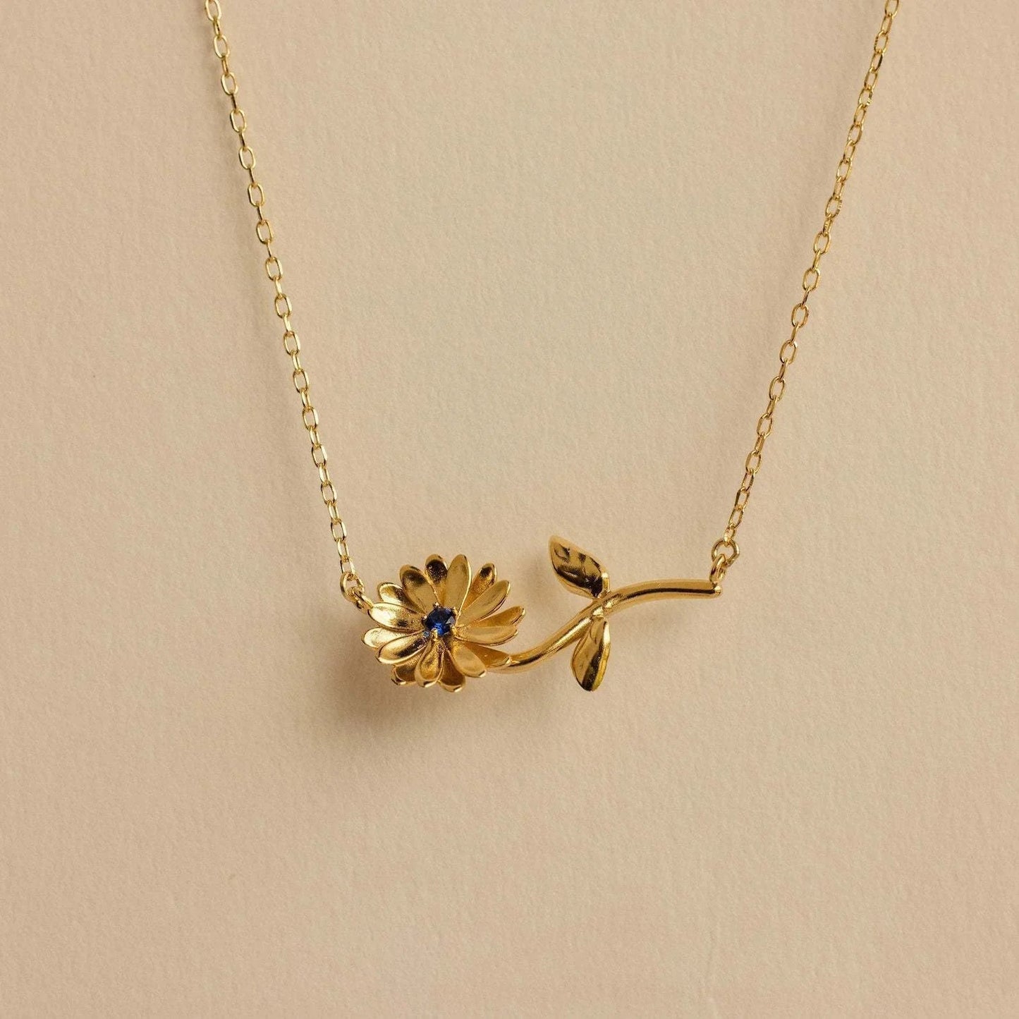 [Raffine]Maribelle Birth Flower Gold Necklace