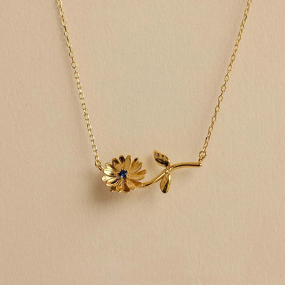 [Raffine]Maribelle Birth Flower Gold Necklace